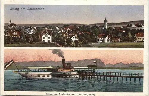 Utting am Ammersee mit Dampfer Andechs -549124