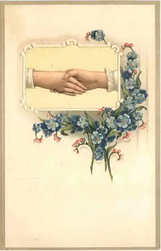 Liebe Hände - Prägekarte -686036