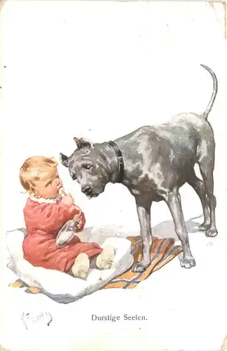 Kind mit Hund -686210