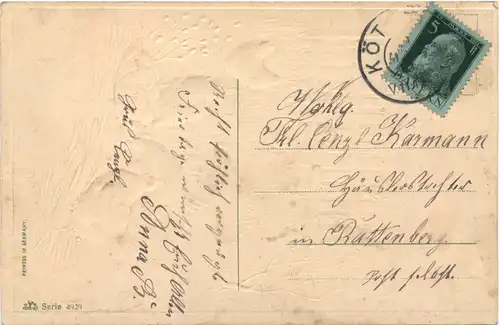 Ostern - Hühner - Prägekarte -686184