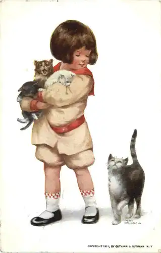 Kind mit KAtzen -686268