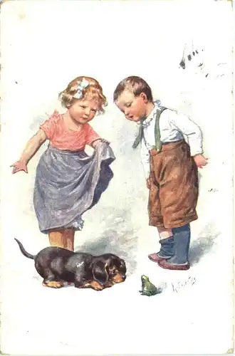 Kinder mit Hund -686206