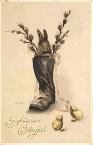 Ostern - Hase im Stiefel -686282