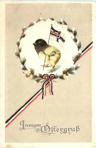 Ostern - Patriotisch - Prägekarte -686302