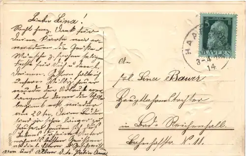 Ostern - Vogel - Prägekarte -686306