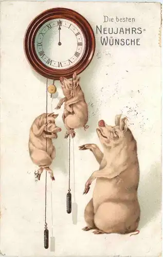 Neujahr - Schweine -686346