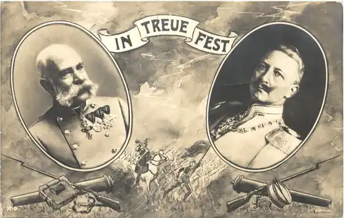 Kaiser Franz Josef und Wilhelm - In Treue fest -686414
