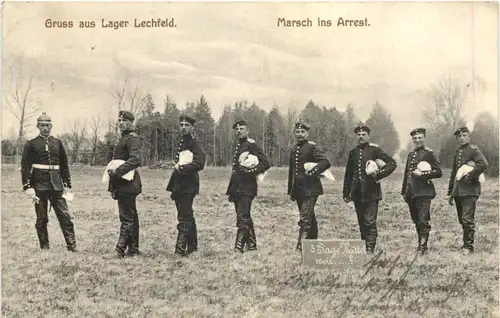 Gruss aus Lager Lechfeld - Marsch ins Arrest -686396