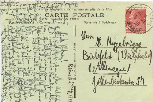 Reims - La Cathedrale en 1914 -686878