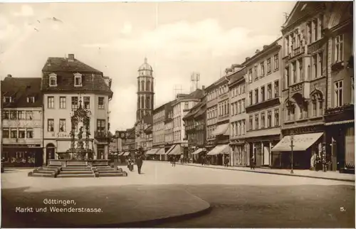 Göttingen - Markt und Weenderstrasse -686924