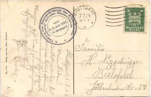 Stuttgart - Altes Schloss - Stempel -687082