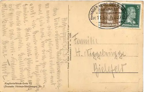 Schäfer - Bahnpost Hagen - Dieringhausen -687126