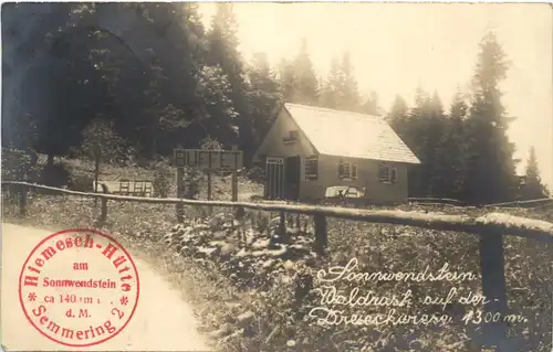 Sonnwendstein - Waldrast auf der Dreieckwiese - Semmering -687240