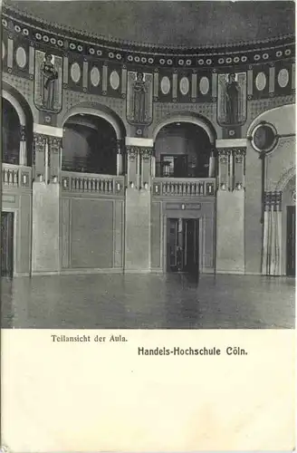 Köln - Handels-Hochschule - Teilansicht der Aula -687226