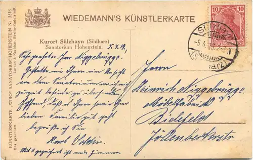 Kurort Sülzhayn - Sanatorium Hohenstein -687550