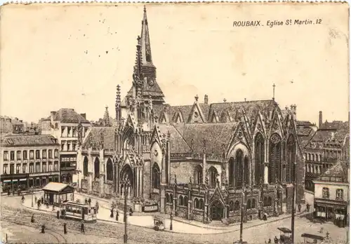 Roubaix - Eglise St. Martin - Feldpost 15. Inf Regiment -687674