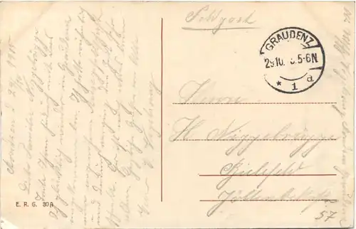 Graudenz - Schlossberg und Stadt - Feldpost -687670