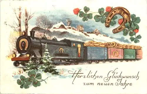 Neujahr - Eisenbahn -687658