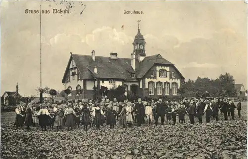 Gruss aus Eickum - Schulhaus - Herford -687888