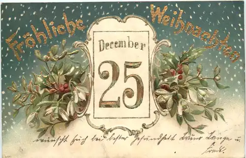 Weihnachten - Prägekarte -688034