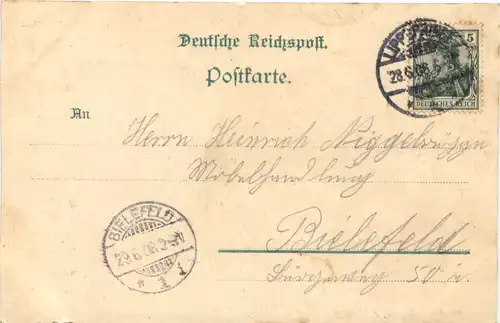 Gruss aus Lippspringe - Pension Wegener - Litho -688090