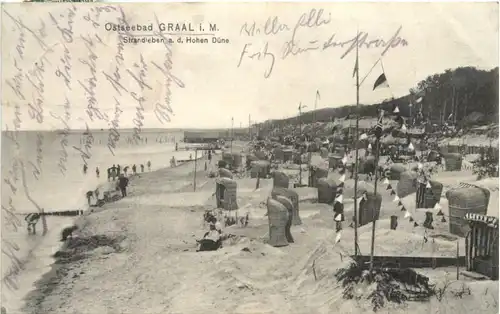 Ostseebad Graal i. M. - Strandleben an der hohen Düne -687992