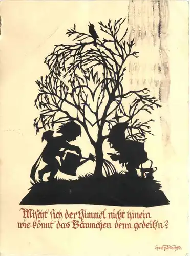 Scherenschnitt Georg Plischke -687986