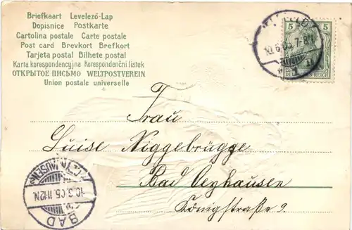 Pfingsten - Engel - Prägekarte -688138