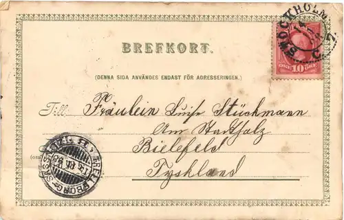 Helsning fran Stockholm - Litho -688324