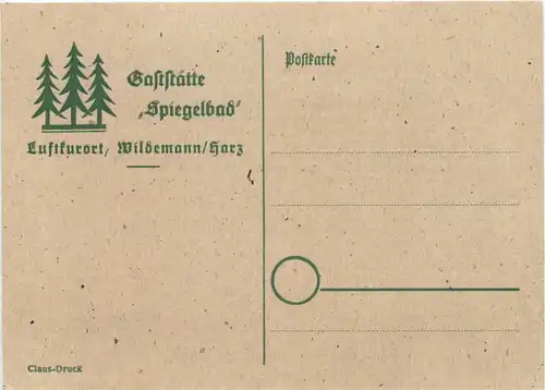 Wildemann - Gaststätte Spiegelbad -688470