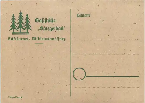 Wildemann - Gaststätte Spiegelbad -688472