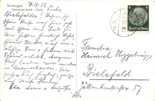 Norwegen - Hardangerfjord Odda -688564