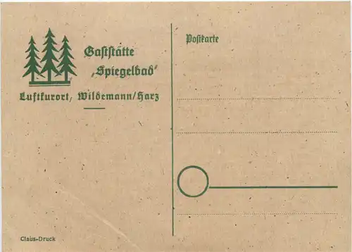 Wildemann - Gaststätte Spiegelbad -688476