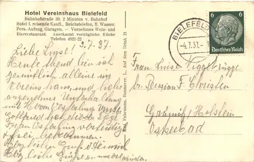 Bielefeld - Hotel Vereinshaus -688686