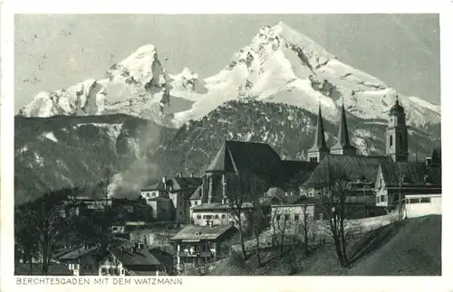 Berchtesgaden mit Watzmann -688792