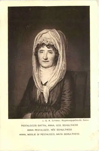 Pestalozzi Gattin Anna - Bundesfeier Postkarte 1914 -689130