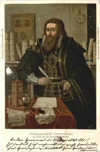 Gutenberg, der Erfinder der Buchdruckerei - UPU -689182