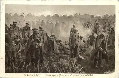 Weltkrieg 1914 - Gefangene Russen -689380