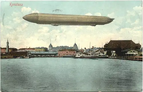Konstanz mit Zeppelin -689308