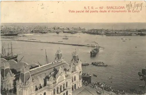 Barcelona - Vista parcial del puerto -689484