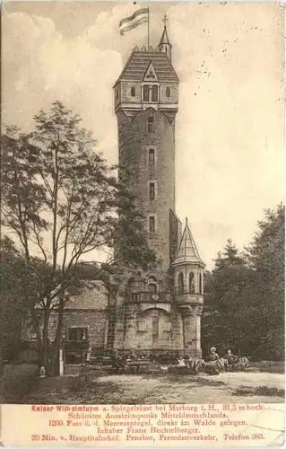 Spiegelslust bei Marburg - Kaiser Wilhelmturm -689612