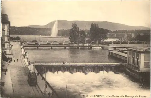 Geneve - Les Ponts et le Barrage du Rhone -689656