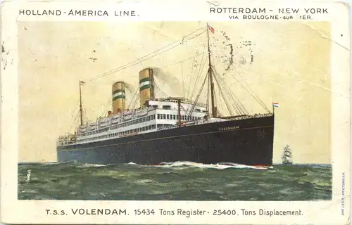 TSS Volenddam - Holland America Line -689782
