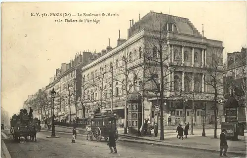 Paris - Le Boulevard St. Martin -689916