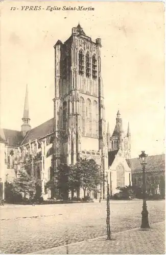 Ypres - Eglise Saint Martin - Feldpost 39. Inf Div. -690206