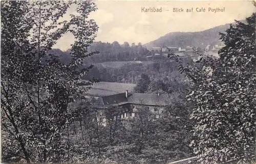 Karlsbad - Blick auf Cafe Posthof -690154