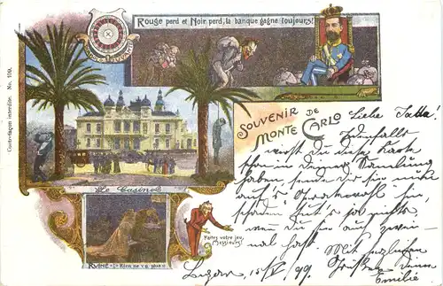 Souvenir de Monte Carlo - Litho -690270