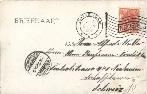 Rotterdam - Diergaarde laan met Stationsweg -690412