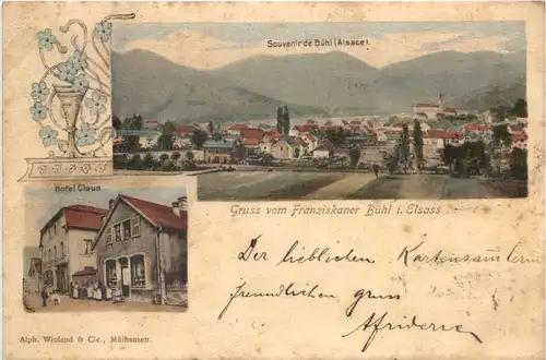 Souvenir de Bühl im Elsass - Gruss vom Franziskaner -690572