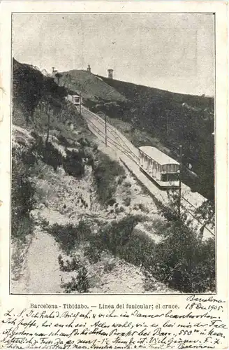 Barcelona - Tibidabo - Linea del funicular -690758